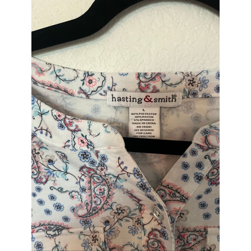 Hastings & Smith Paisley Print Blouse NEW NWT - Picture 4 of 6